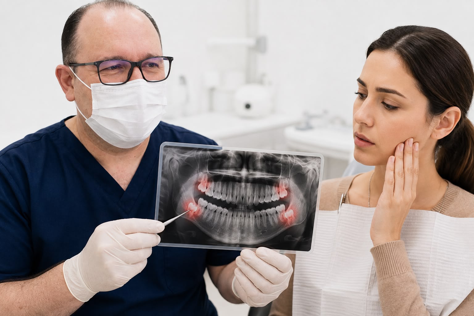 Radiografia para planejamento de extração de dente siso