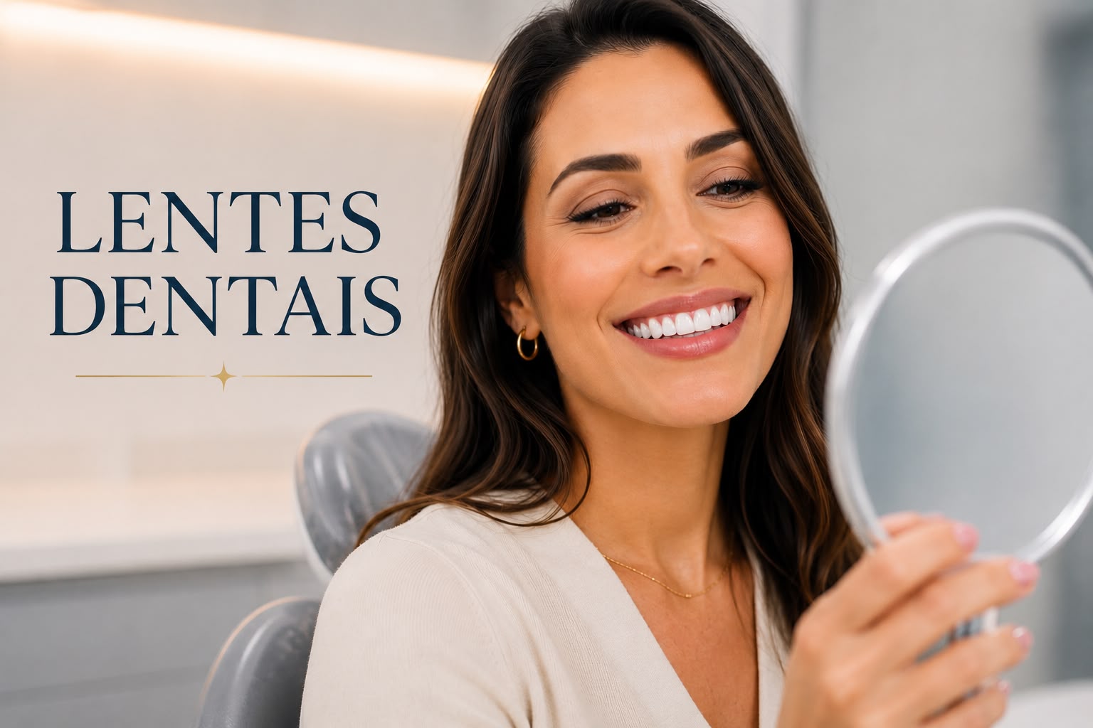 Sorriso reabilitado com lentes de contato dentais